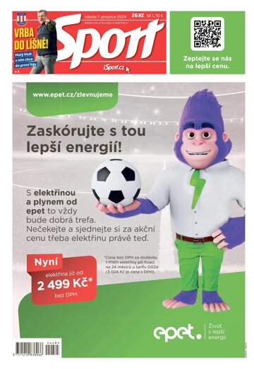 Obálka e-magazínu Sport 7.12.2024