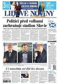 Obálka e-magazínu Lidové noviny 13.9.2014