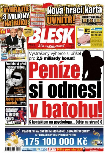 Obálka e-magazínu Blesk 12.6.2015