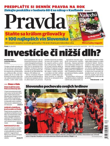 Obálka e-magazínu Pravda 24.7.2015