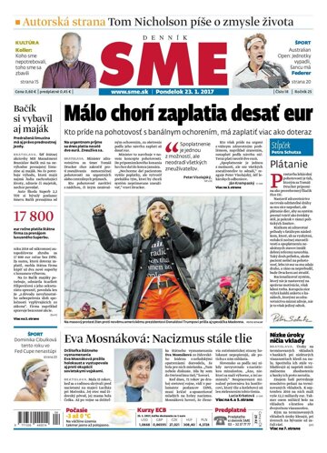 Obálka e-magazínu SME 23.1.2017