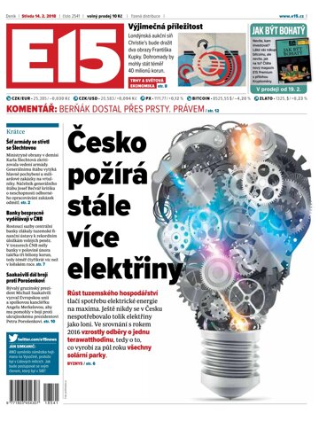 Obálka e-magazínu E15 14.2.2018