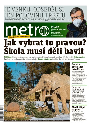 Obálka e-magazínu deník METRO 12.1.2022