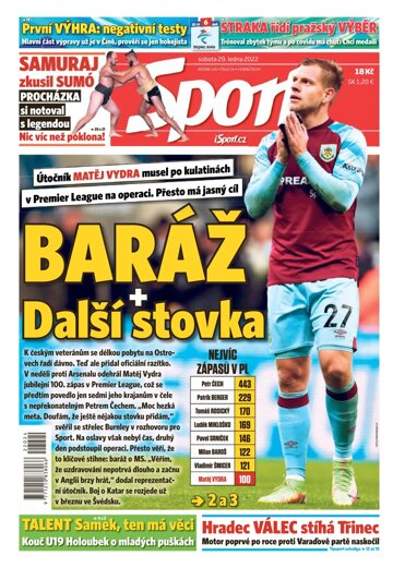 Obálka e-magazínu Sport 29.1.2022