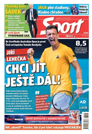 Obálka e-magazínu Sport 23.1.2023