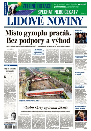 Obálka e-magazínu Lidové noviny 5.6.2023