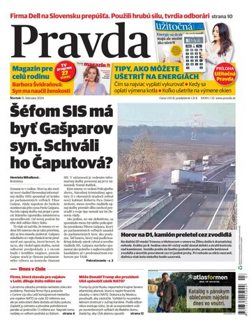 Obálka e-magazínu Pravda 15. 2. 2024