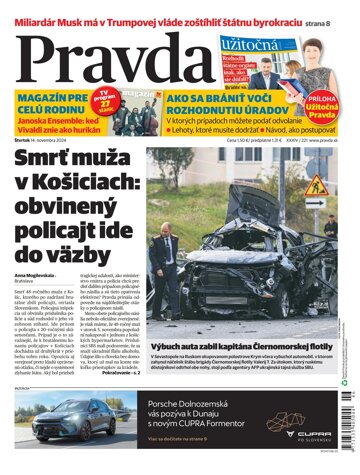 Obálka e-magazínu Pravda 14. 11. 2024