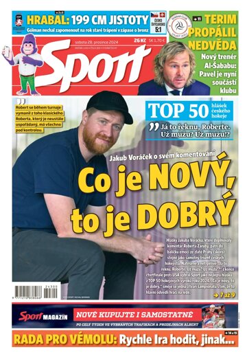 Obálka e-magazínu Sport 28.12.2024