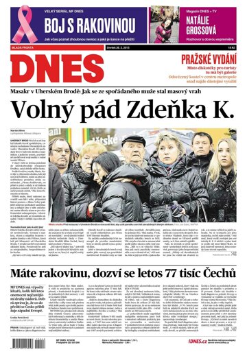 Obálka e-magazínu MF Dnes 26.2.2015