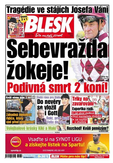 Obálka e-magazínu Blesk 25.7.2015