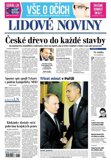 Obálka e-magazínu Lidové noviny 1.12.2015