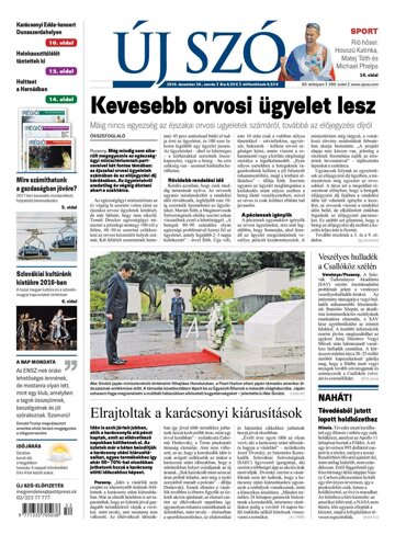 Obálka e-magazínu Új Szó 28.12.2016