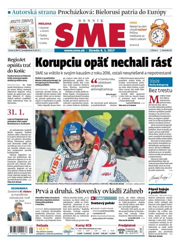 Obálka e-magazínu SME 4.1.2017