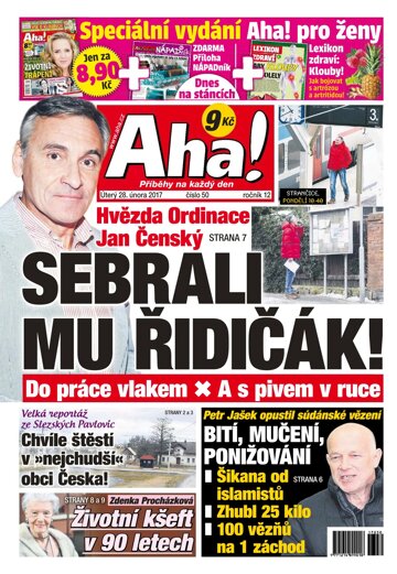 Obálka e-magazínu AHA! 28.2.2017