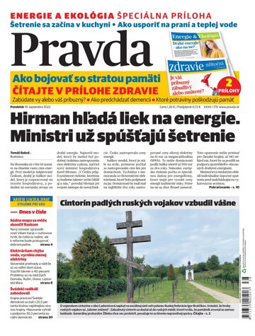 Obálka e-magazínu Pravda 19. 9. 2022