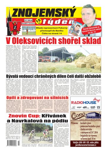 Obálka e-magazínu Znojemský týden 27/2016