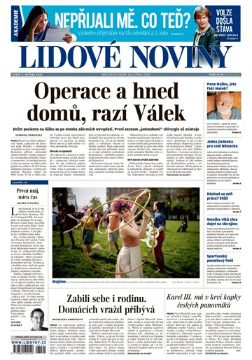 Obálka e-magazínu Lidové noviny 2.5.2023