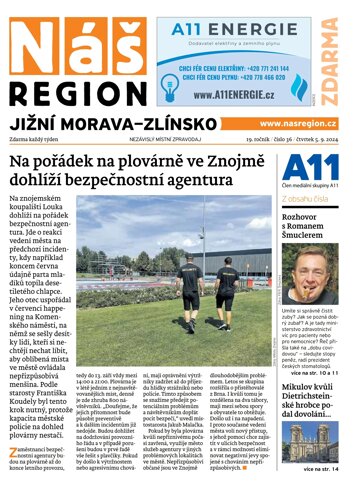 Obálka e-magazínu Náš Region - Jižní Morava/Zlínsko 36/2024