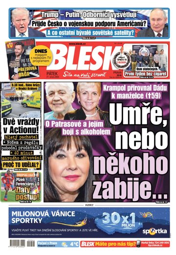 Obálka e-magazínu Blesk 21.2.2025