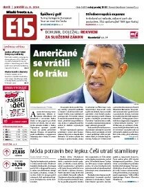 Obálka e-magazínu E15 11.8.2014