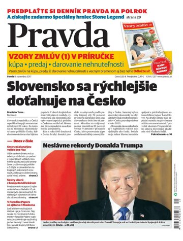 Obálka e-magazínu Pravda 8. 11. 2017