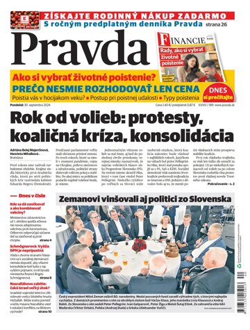 Obálka e-magazínu Pravda 30.9.2024