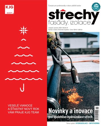 Obálka e-magazínu Střechy, Fasády, Izolace 11-12/2024