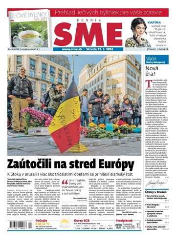 Obálka e-magazínu SME 23.3.2016