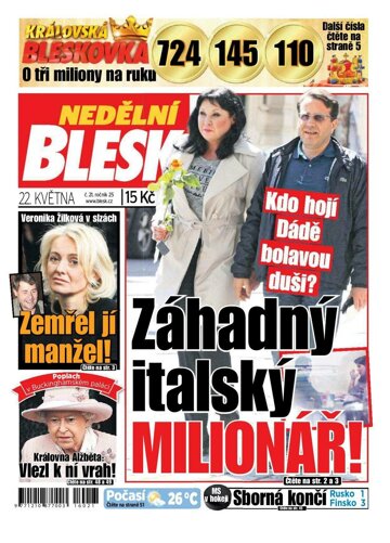 Obálka e-magazínu Nedělní Blesk 22.5.2016