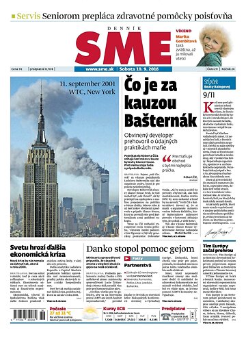 Obálka e-magazínu SME 10.9.2016