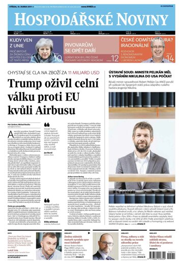 Obálka e-magazínu Hospodářské noviny 071 - 10.4.2019