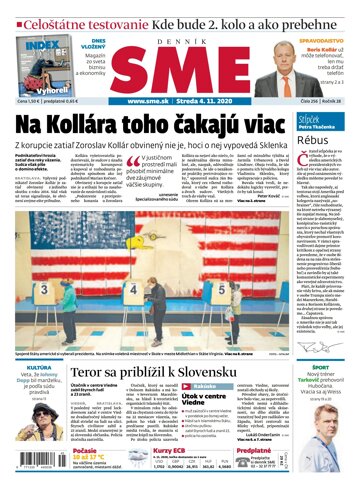 Obálka e-magazínu SME 4.11.2020