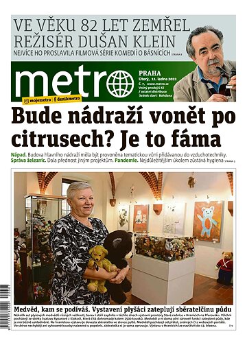 Obálka e-magazínu deník METRO 11.1.2022