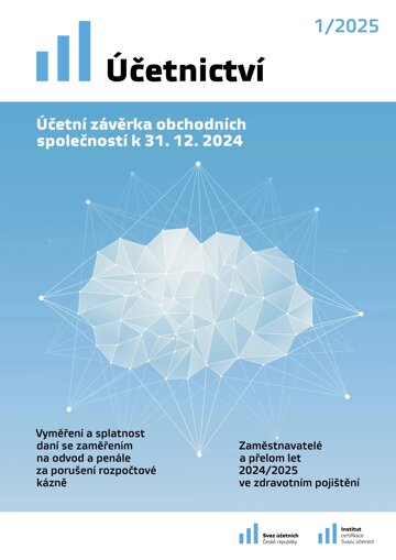 Obálka e-magazínu Účetnictví 1/2025