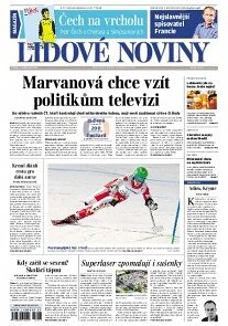 Obálka e-magazínu Lidové noviny 7.3.2014