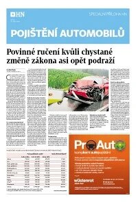 Obálka e-magazínu Hospodářské noviny - příloha 206 - 21.10.2014 - příloha Pojištění automobilů