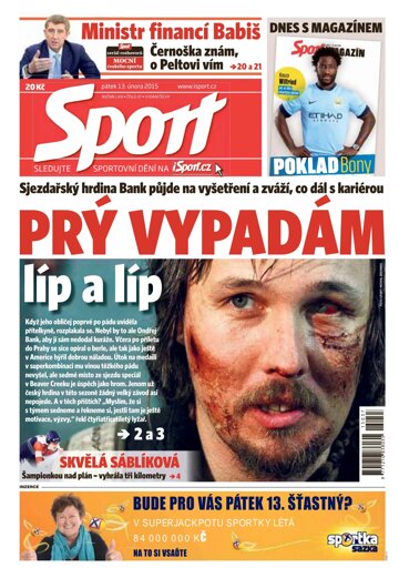 Obálka e-magazínu Sport 13.2.2015