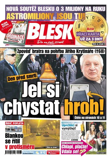 Obálka e-magazínu Blesk 13.10.2015