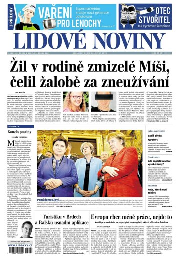 Obálka e-magazínu Lidové noviny 4.2.2017