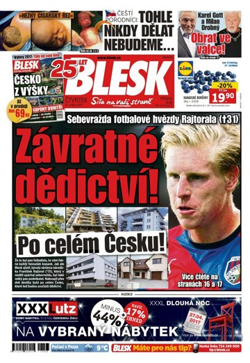 Obálka e-magazínu Blesk 27.4.2017