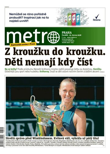 Obálka e-magazínu deník METRO 25.6.2018