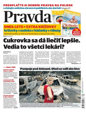 Obálka e-magazínu Pravda 25.7.2018