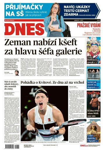 Obálka e-magazínu MF Dnes 25.1.2019