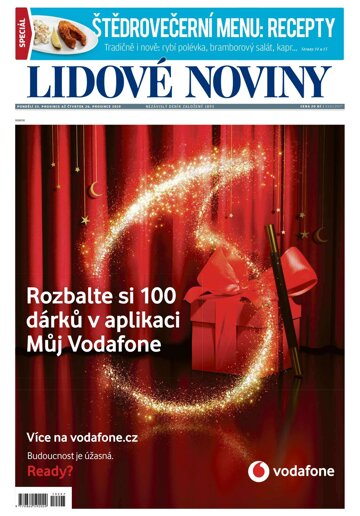 Obálka e-magazínu Lidové noviny 23.12.2019