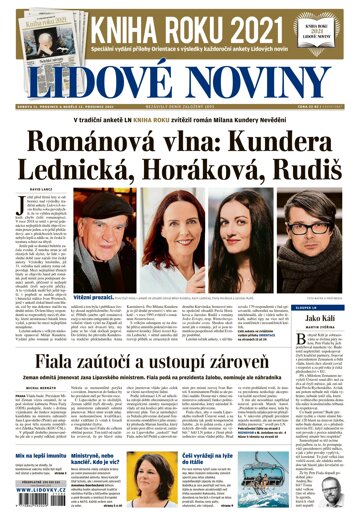 Obálka e-magazínu Lidové noviny 11.12.2021