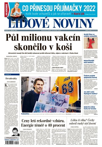 Obálka e-magazínu Lidové noviny 15.2.2022