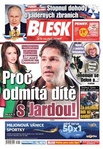 Obálka e-magazínu Blesk 22.2.2023