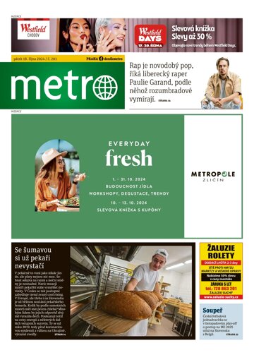 Obálka e-magazínu deník METRO 18.10.2024