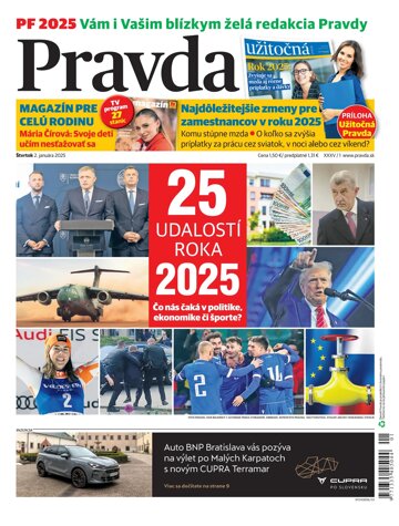 Obálka e-magazínu Pravda 2. 1. 2025